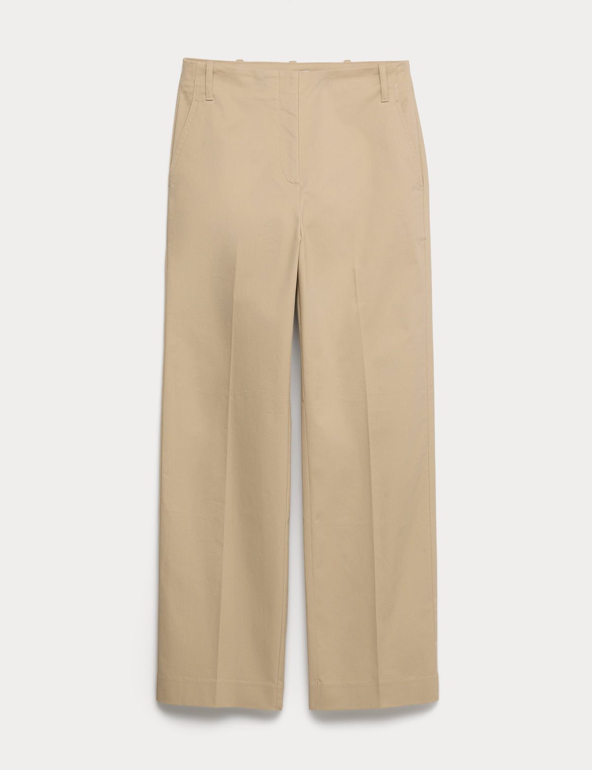 Pamuklu Straight Leg Pantolon