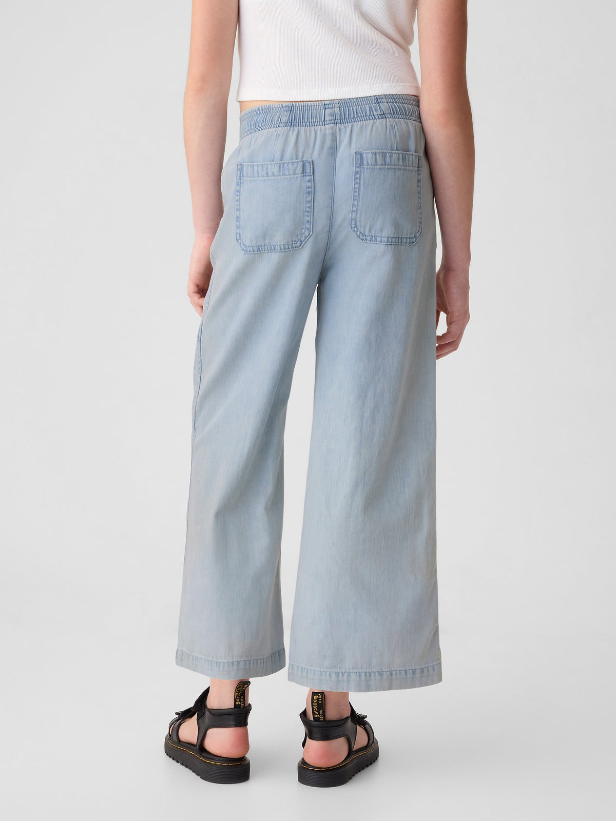 Mavi High Rise Pull-on Denim Kargo Jean Pantolon