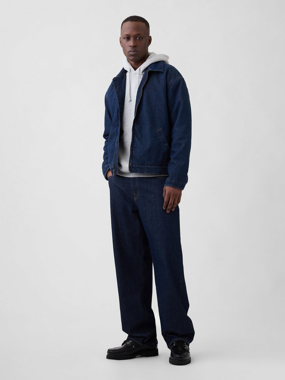 Lacivert Relaxed Jean Pantolon