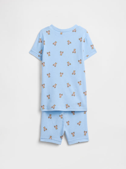 Açık Mavi Brannan Bear Desenli Pijama Seti