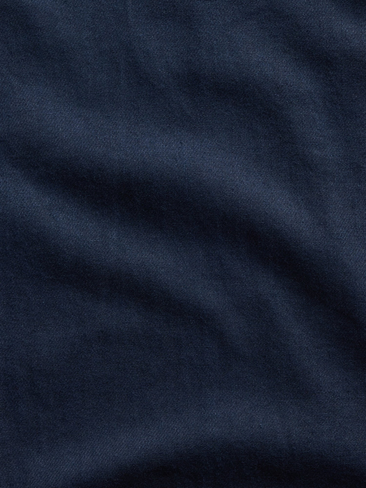 Lacivert Keten Pamuk Karışımlı Relaxed Straight Pantolon