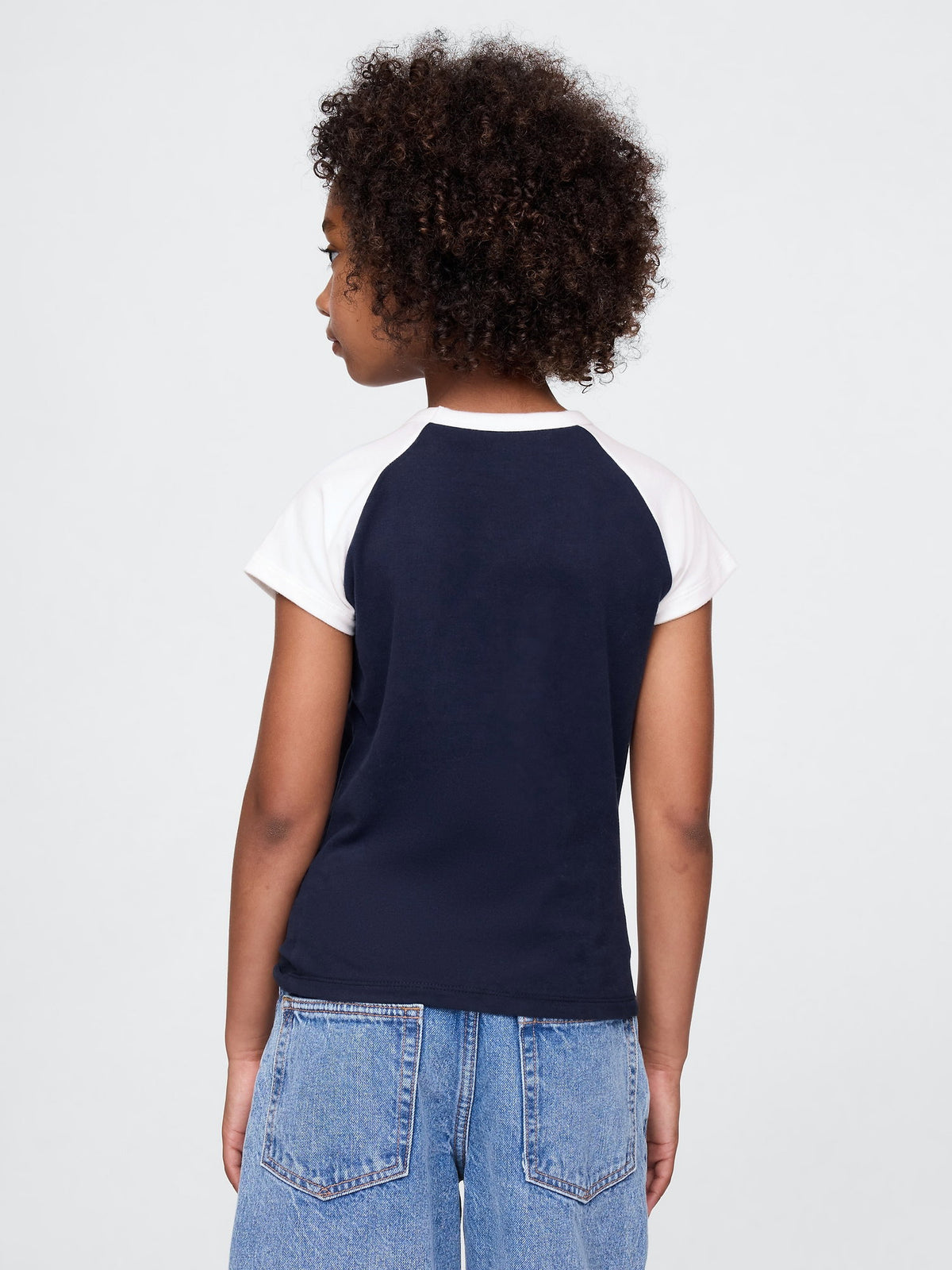 Lacivert Gap Logo Raglan T-shirt