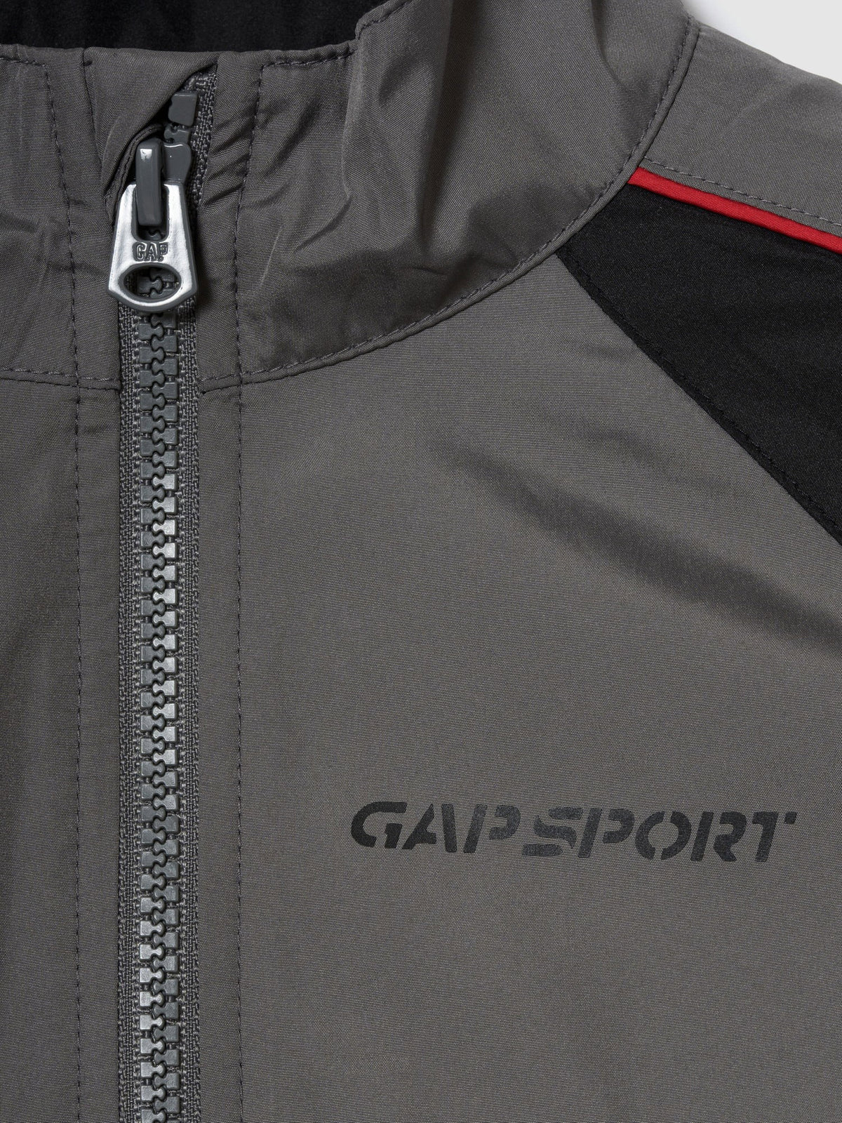 Gri Relaxed Colorblock Rüzgarlık
