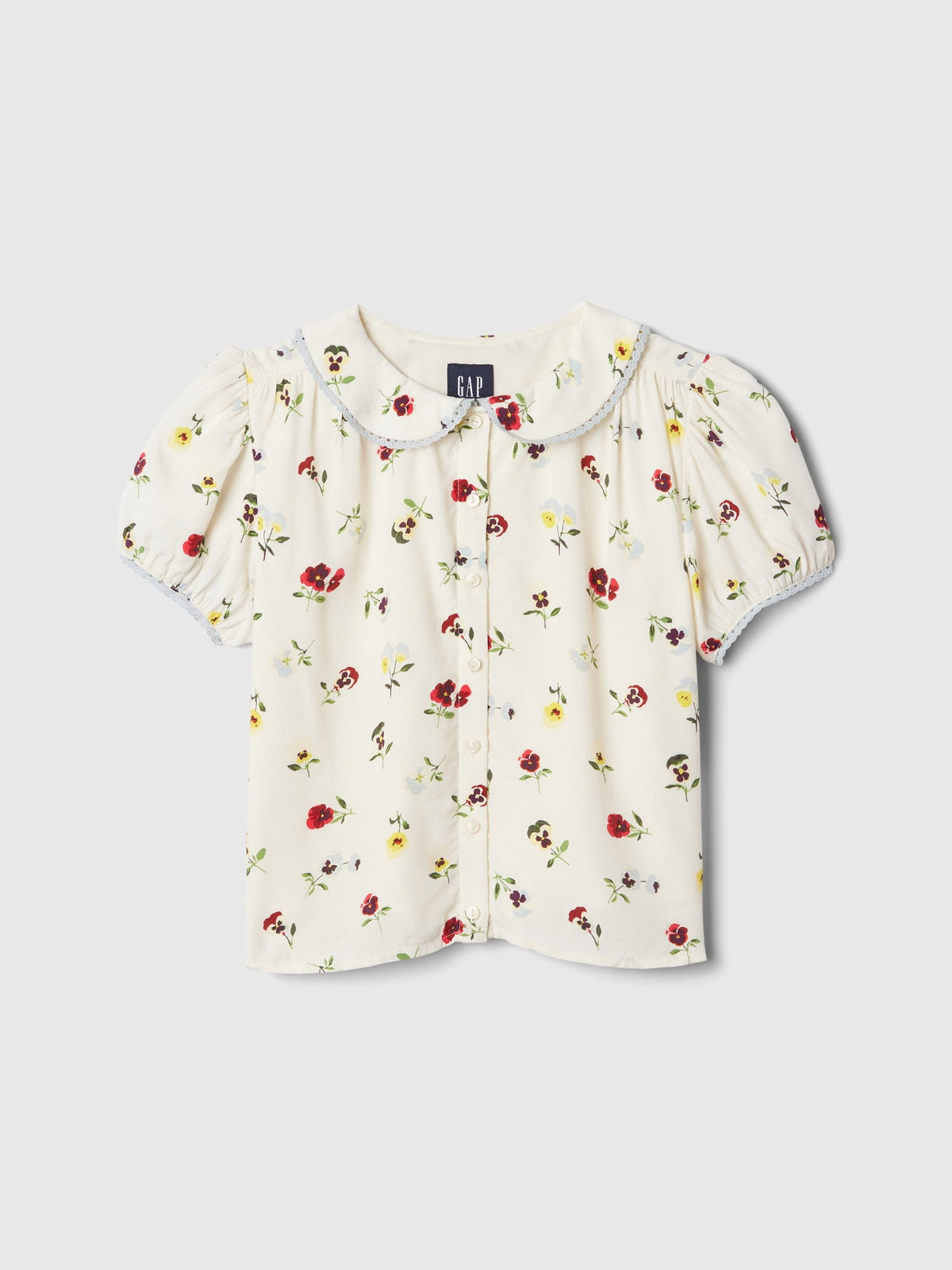 Beyaz Gap × Dôen Çiçek Desenli Bluz