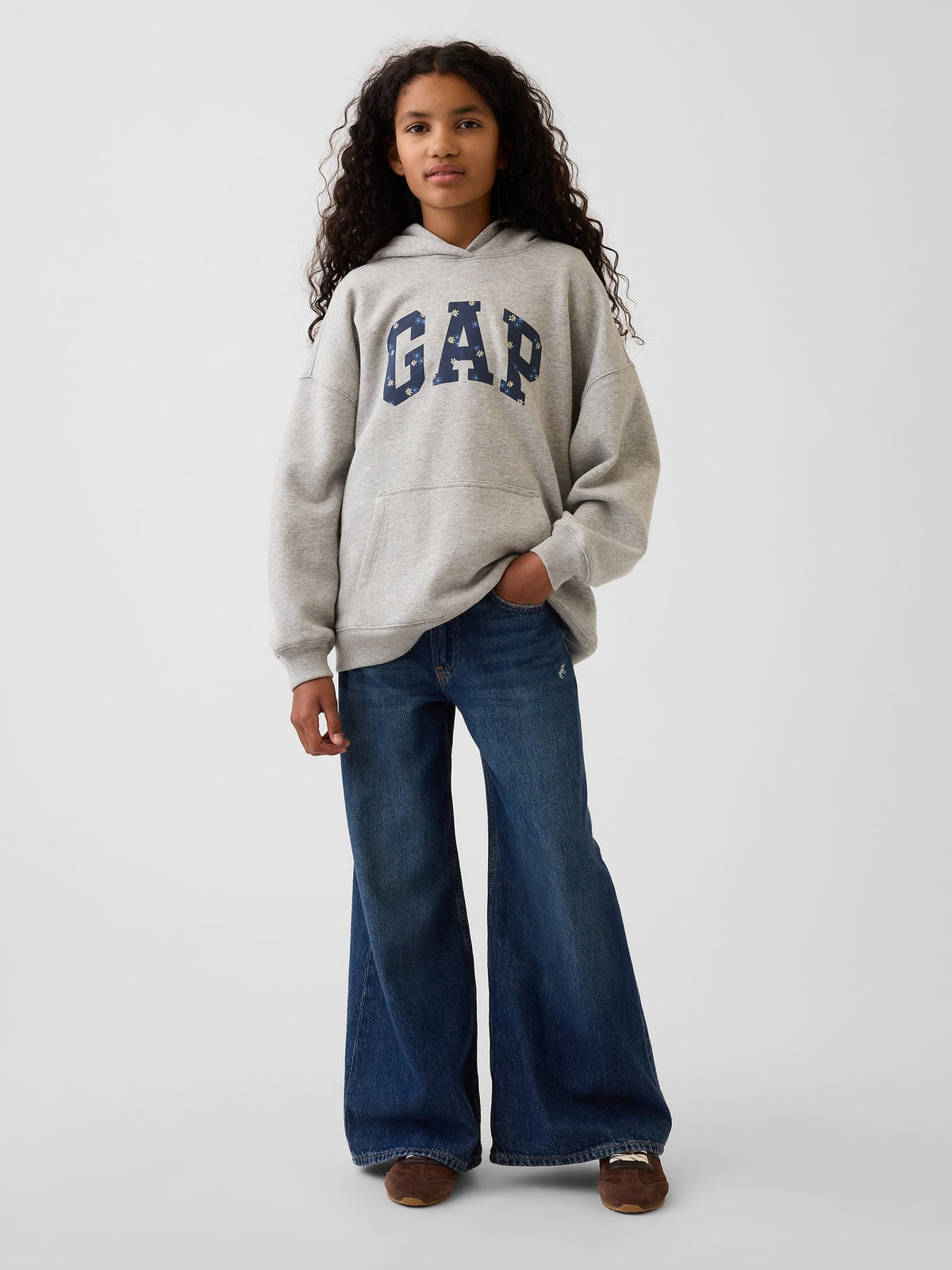 Gri Vintagesoft Oversized Logo Sweatshirt