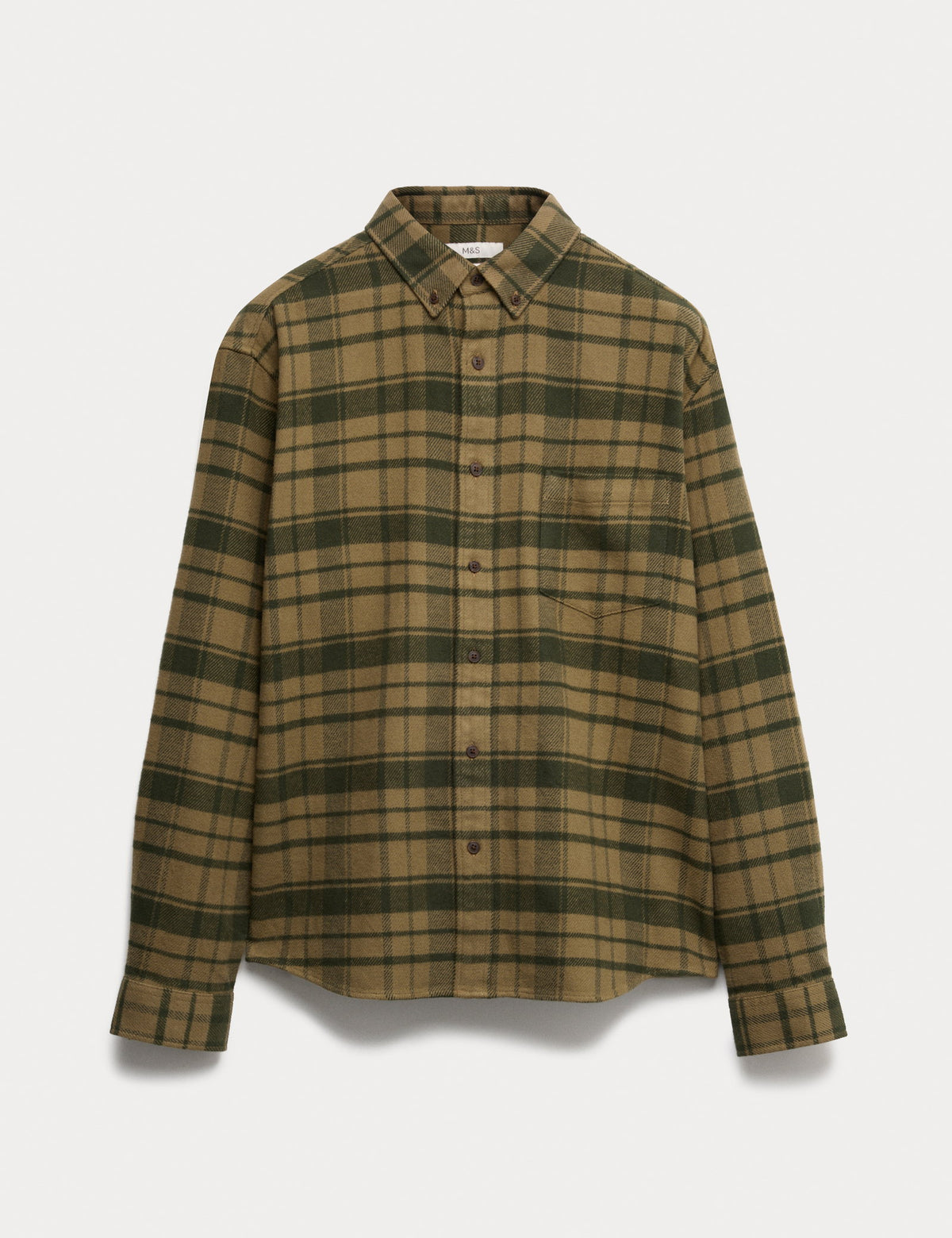 Pure Cotton Kareli Flanel Gömlek