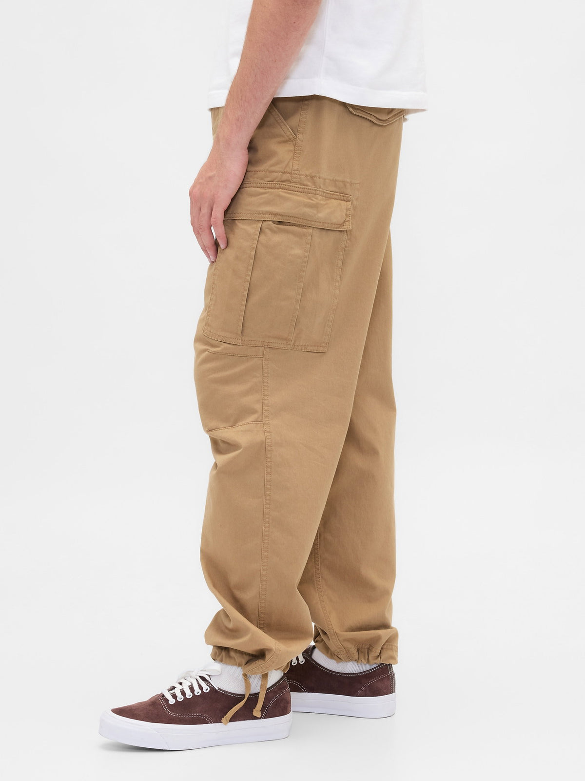 Kahverengi Baggy Kargo Pantolon