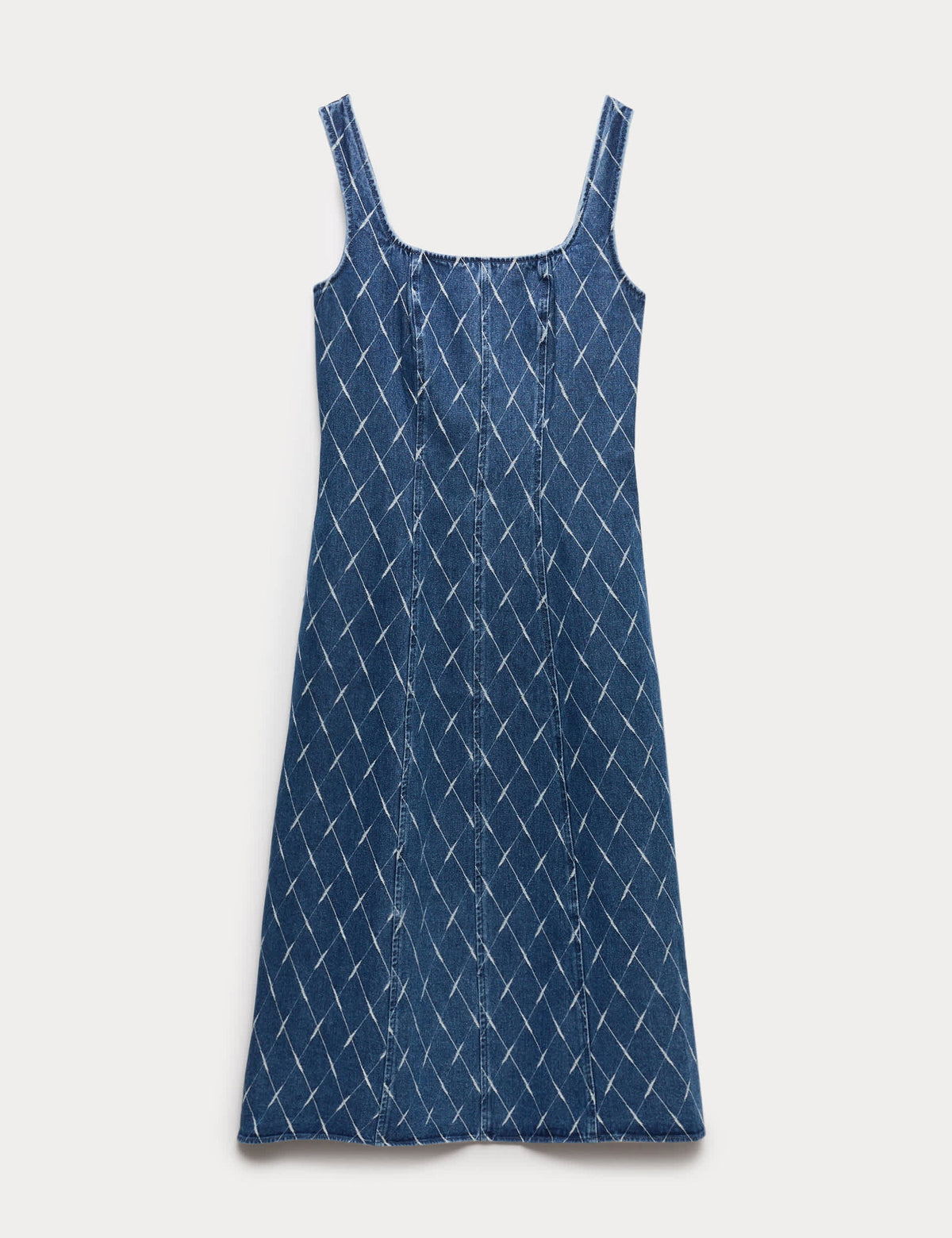 Denim Midi Elbise