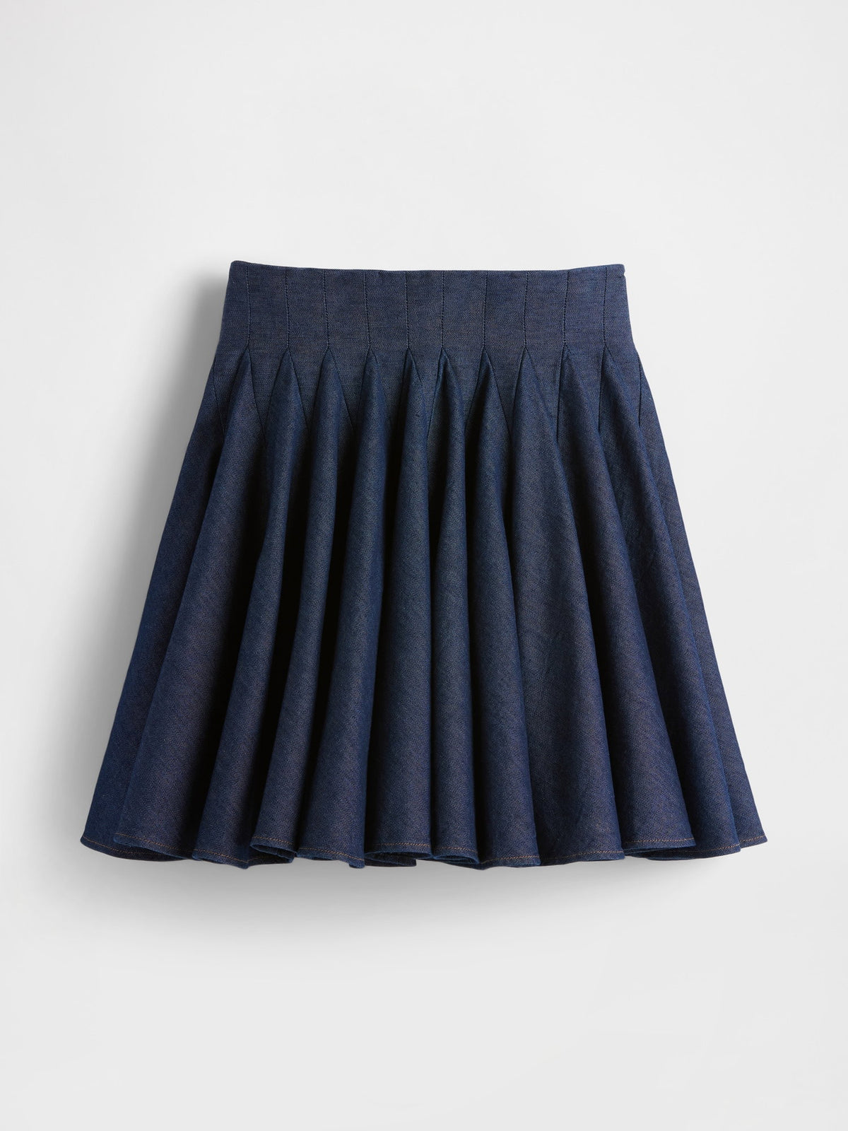 Lacivert Gapstudio Pileli Denim Mini Etek
