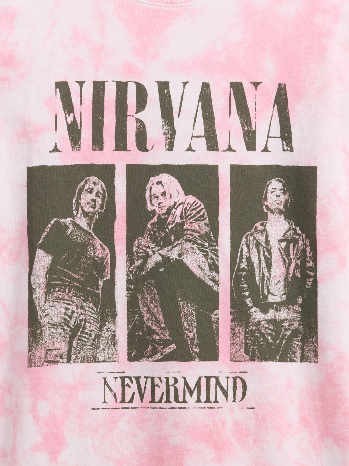Açık Pembe Nirvana Oversized T-shirt