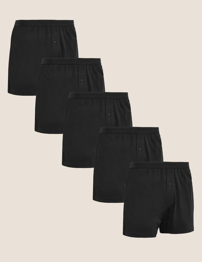 Saf Pamuklu 5'li Cool & Fresh™ Boxer Seti