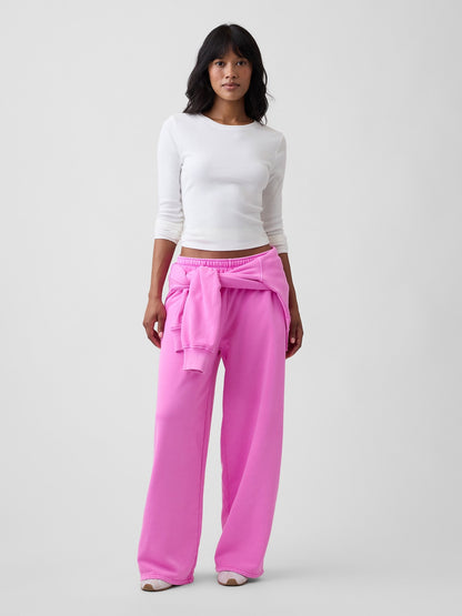 Pembe Vintagesoft Baggy Wide-leg Eşofman Altı