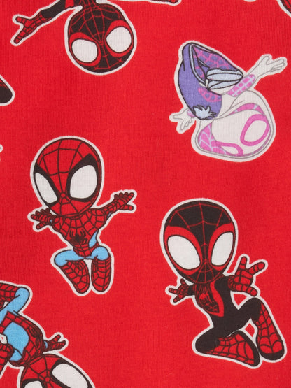 Kırmızı Marvel Spider-man %100 Organik Pamuk Pijama Takımı