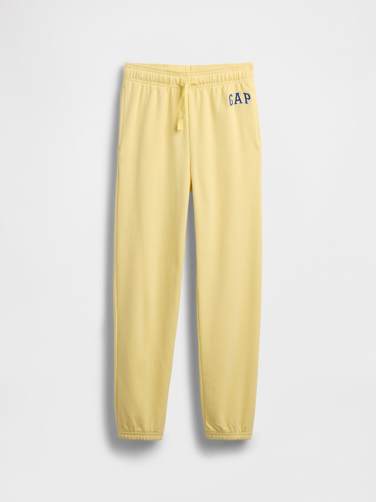 Sarı Relaxed Gap Logo Fransız Havlu Kumaş Jogger Eşofman Altı