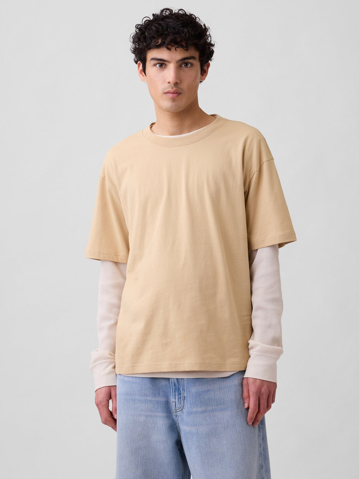 Sarı Vintagesoft Boxy T-shirt
