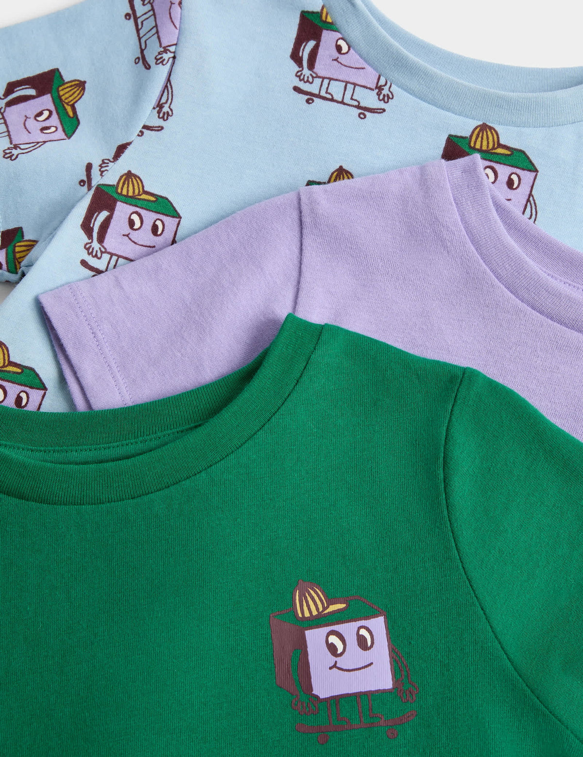 3'lü %100 Pamuklu Pijama Seti (1-8 Yaş)