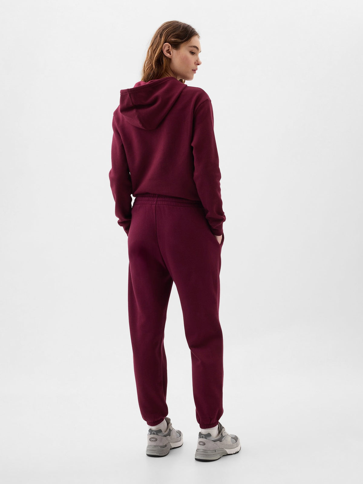 Bordo Gap Logo Jogger Fleece Eşofman Altı