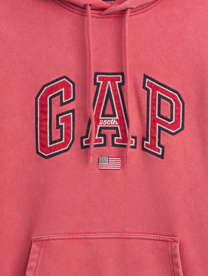Açık Gri Vintagesoft Oversized Americana Logo Sweatshirt