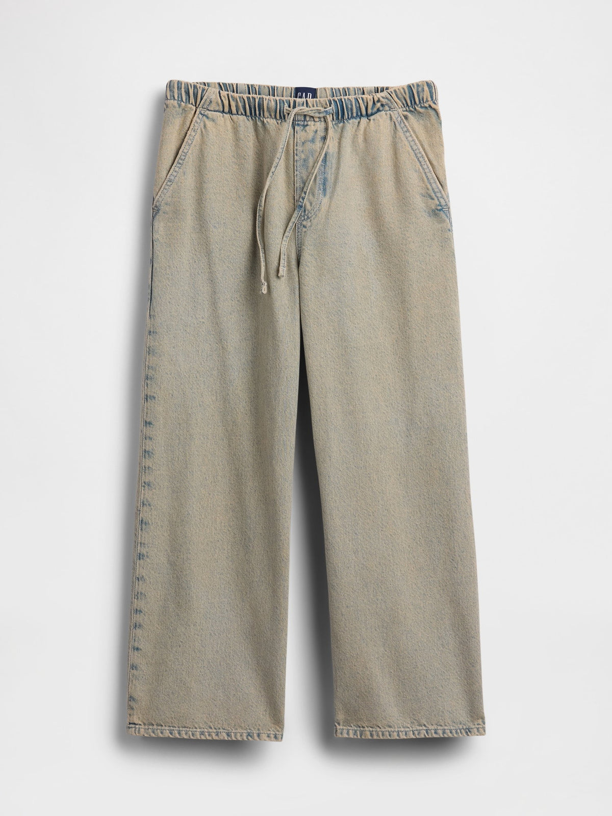 Açık Mavi Low Rise '90s Loose Easy Crop Jean Pantolon