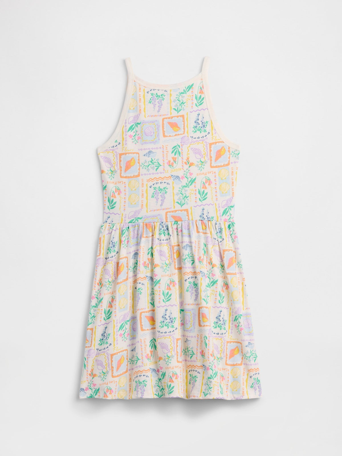 Kırık Beyaz Kids Jersey Elbise