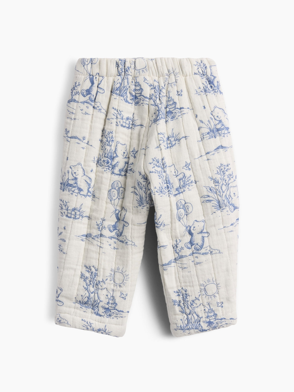Çok Renkli Baby Kapitone Gauze Pull-on Pantolon