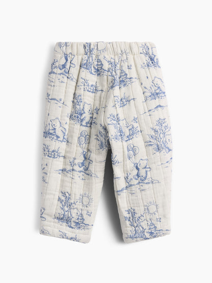 Çok Renkli Baby Kapitone Gauze Pull-on Pantolon