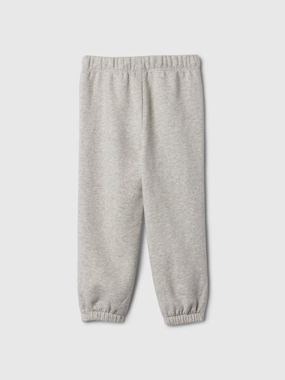 Pembe Gap Logo Kalp Desenli Pull-on Jogger Fleece Eşofman Altı