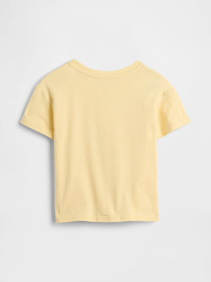 Lila Grafik Baskılı T-shirt