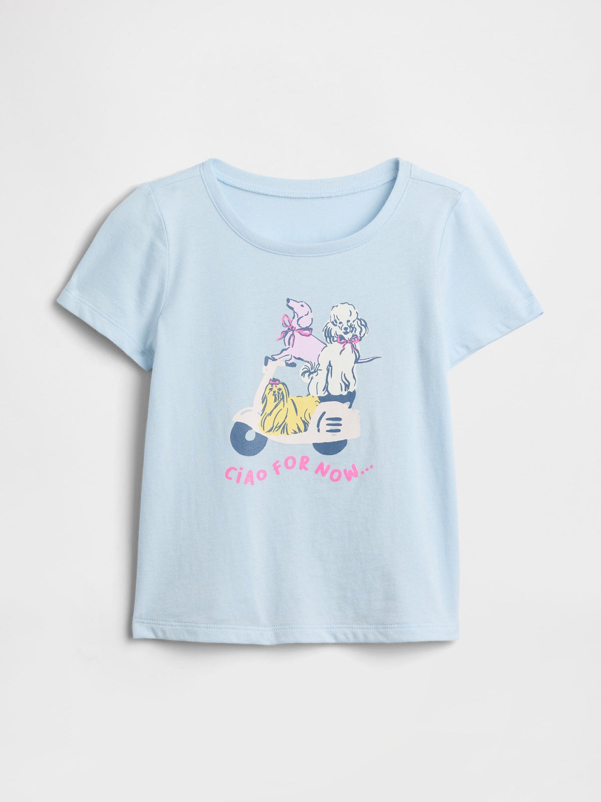 Açık Sarı Grafik Baskılı T-shirt