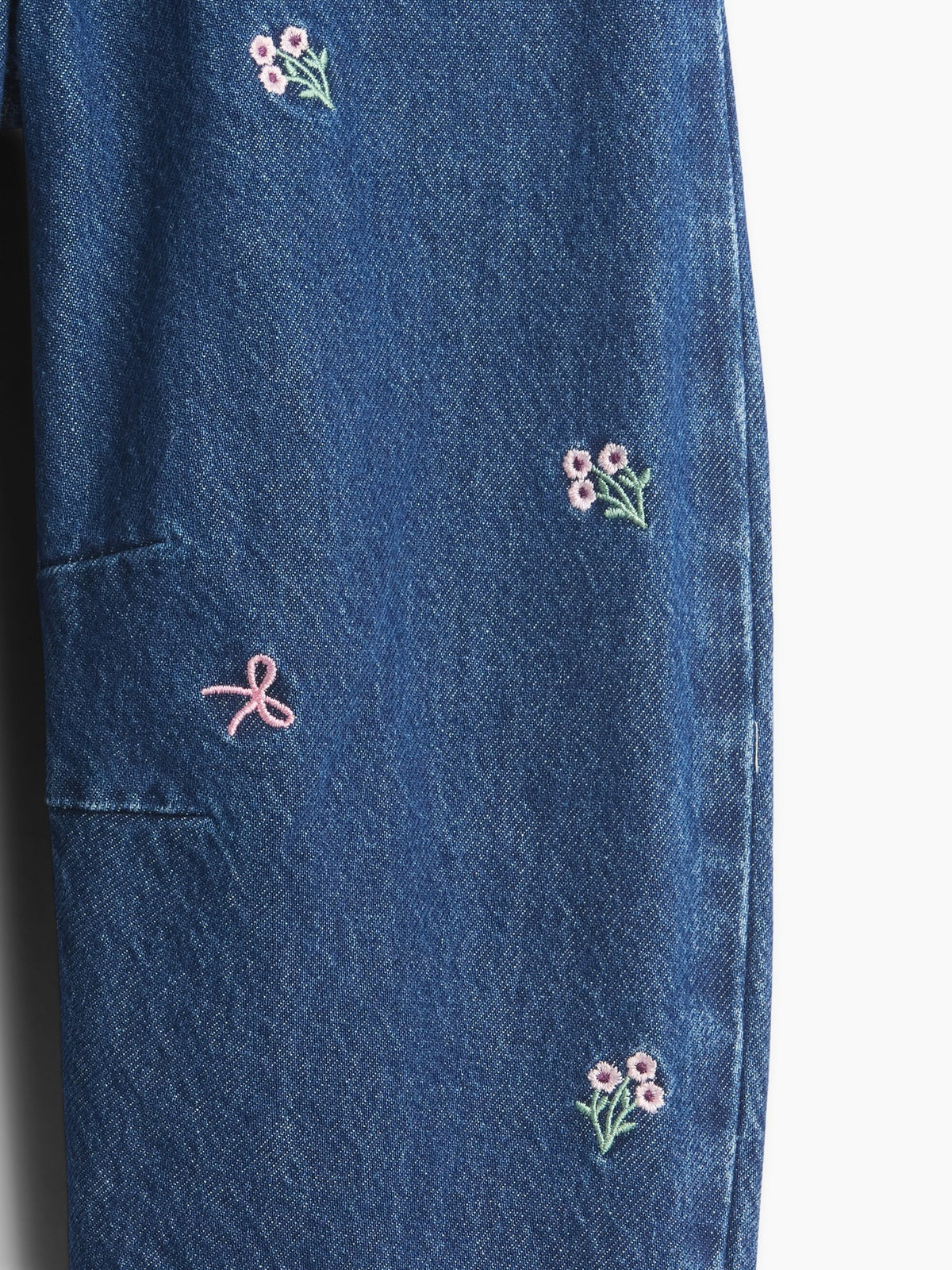 Koyu Mavi Işlemeli Horseshoe Jean Pantolon