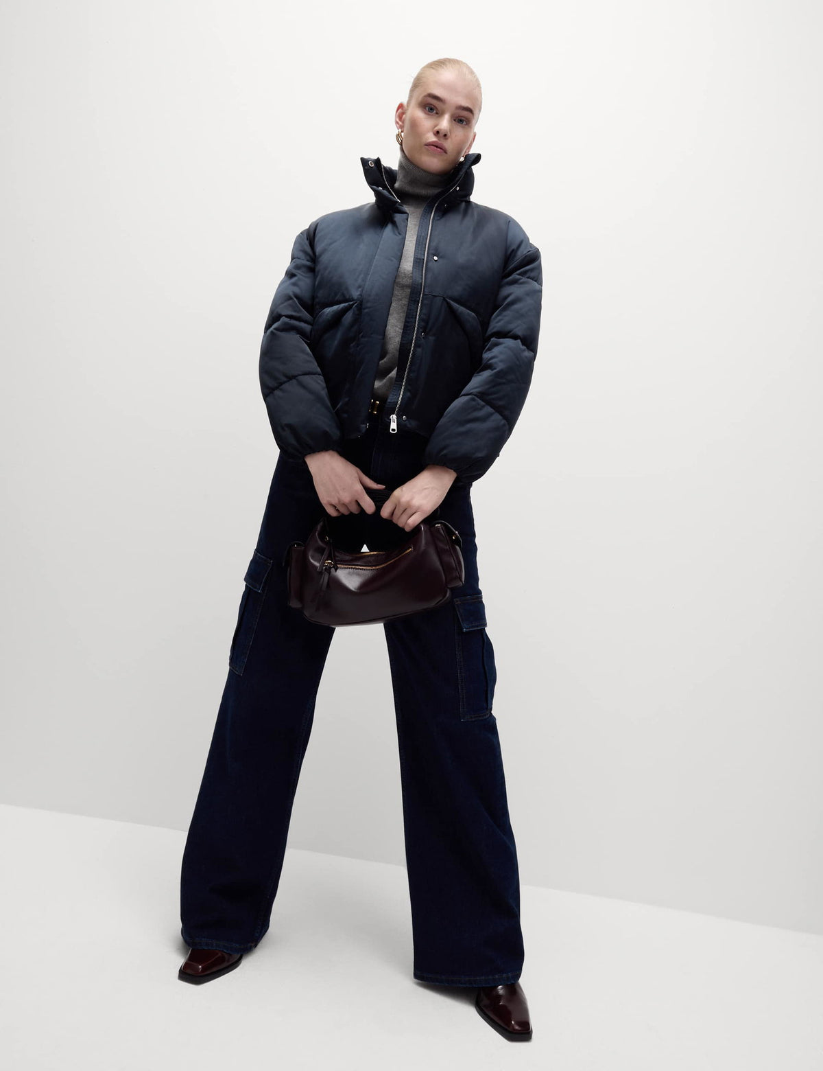 Saten Thermowarmth™ Puffer Mont