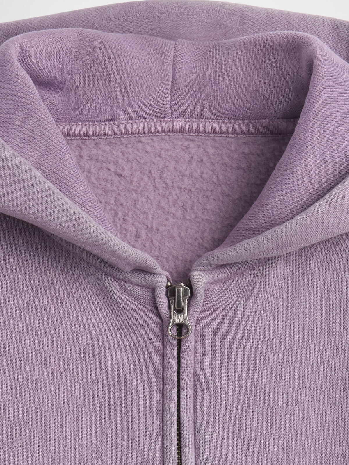 Mor Vintagesoft Relaxed Fermuarlı Sweatshirt