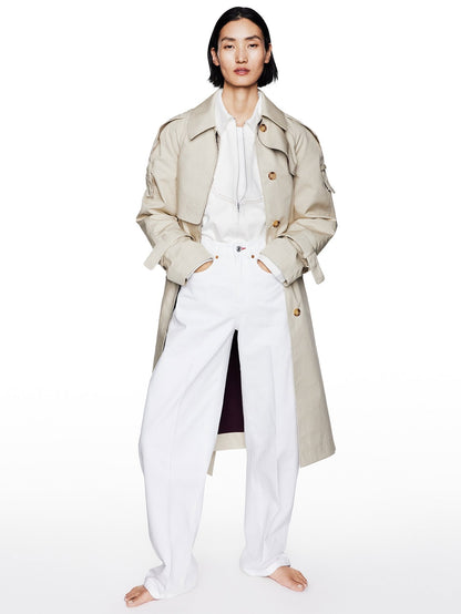 Ekru Gap × Victoria Beckham Trençkot