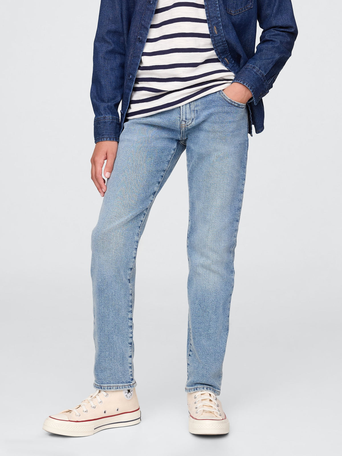 Açık Mavi Slim Jean Pantolon