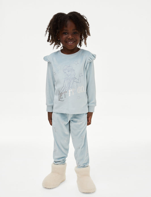 Frozen:trade_mark: Kadife Pijama Takımı (2-8 Yaş)