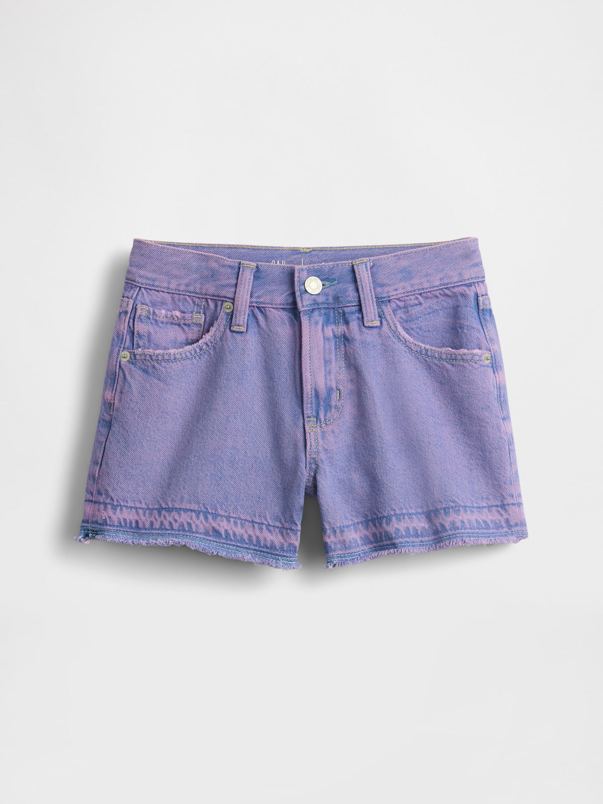 Mor Low Rise Stride Denim Şort