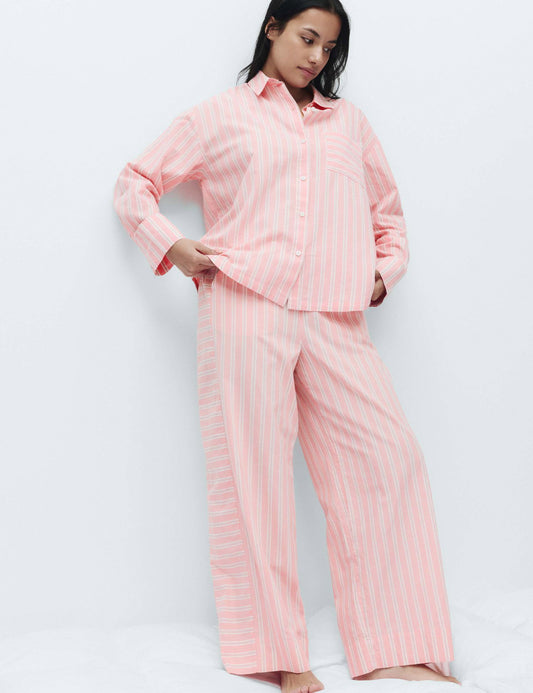 Çizgili Uzun Paçalı Pijama Altı