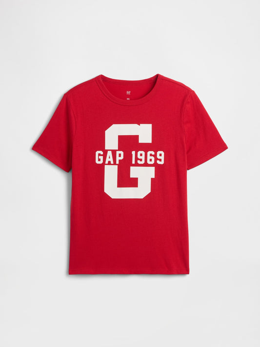 Kırmızı Gap Grafik T-shirt