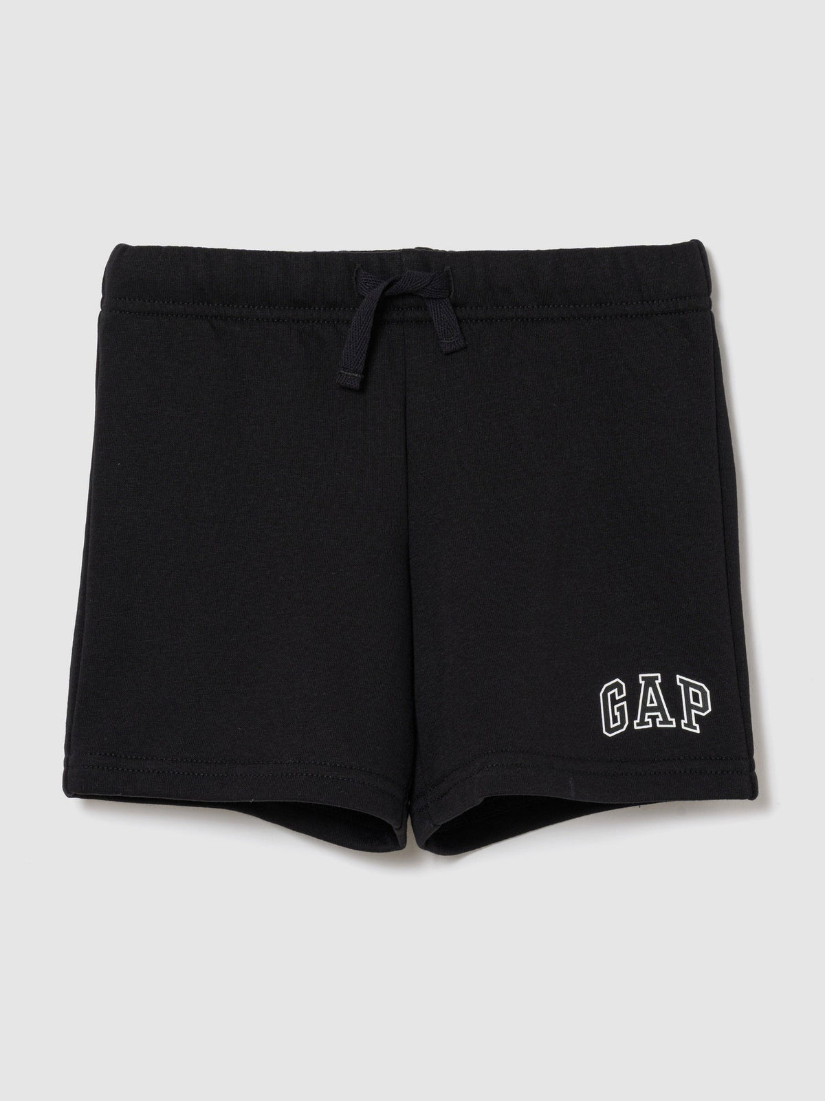 Siyah Babygap Relaxed Logo Fransız Havlu Kumaş Pull-on Şortlar