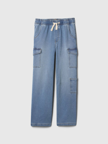 Mavi High Rise Wide-leg Kargo Pull-on Jean Pantolon