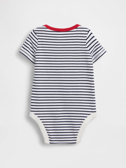 Lacivert First Favorites Organik Pamuk Bodysuit