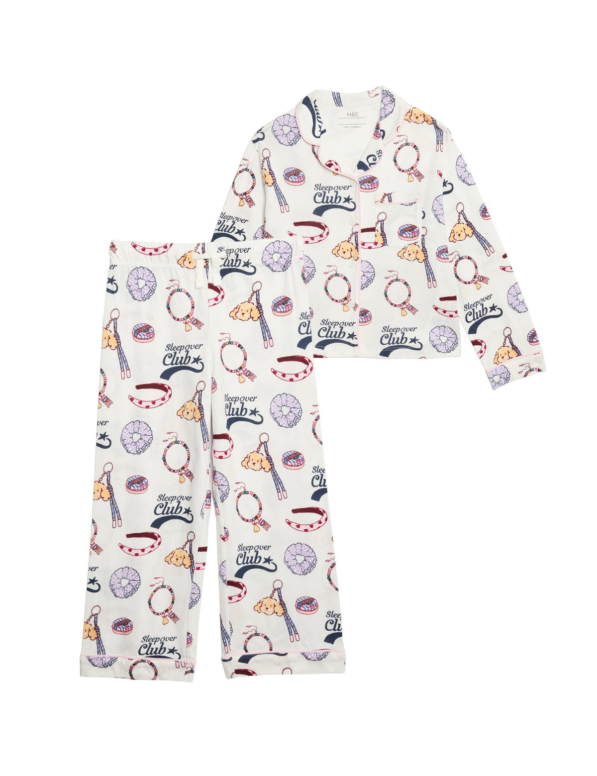 Pamuk Karışımlı Baskılı Pijama Takımı – 1-8 Yaş