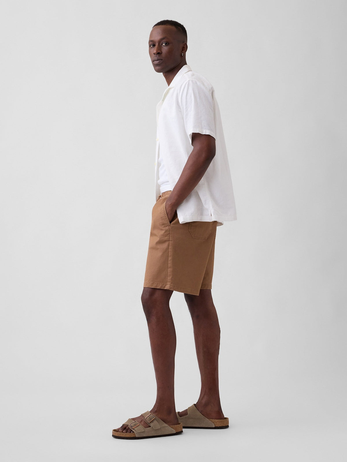 Açık Kahverengi 7 Essential Pull-on Khaki Şort