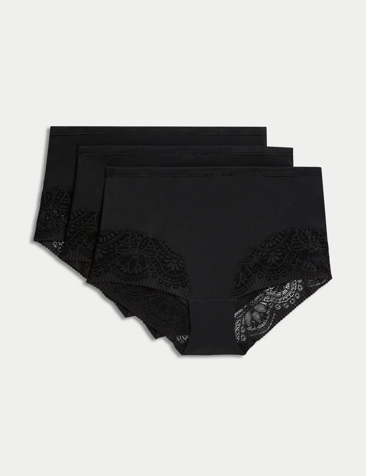 3'lü Body Soft Full Brief Külot Seti