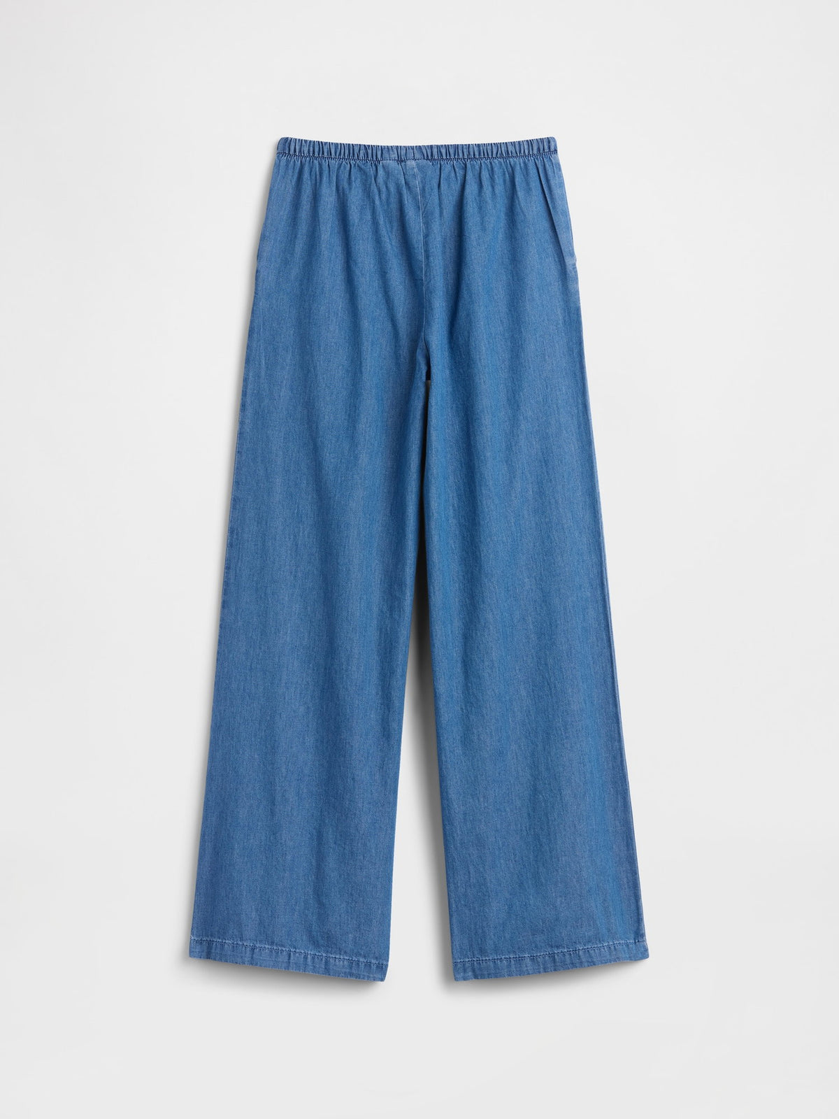 Mavi Pull-on Wide-leg Chambray Pantolon