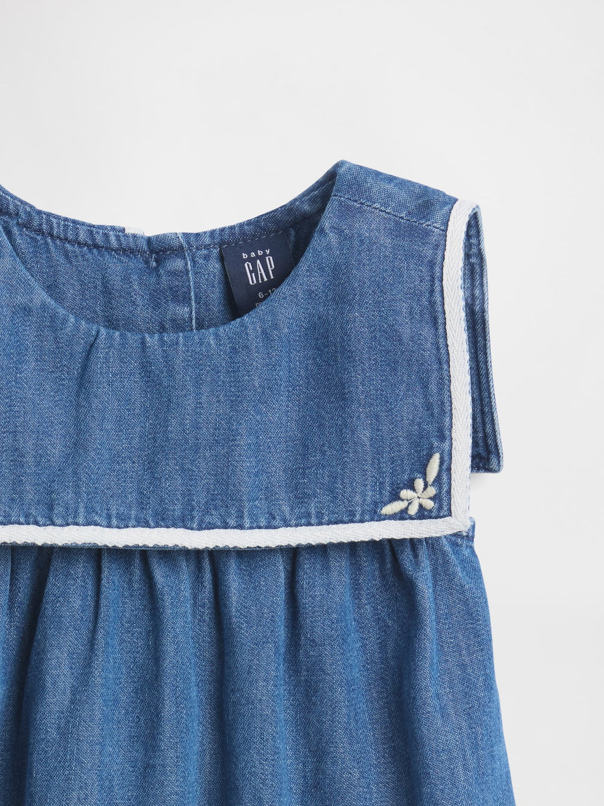 Mavi Baby Denim Sailor Bubble Bodysuit
