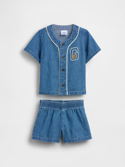 Mavi Denim Varsity Outfit Set
