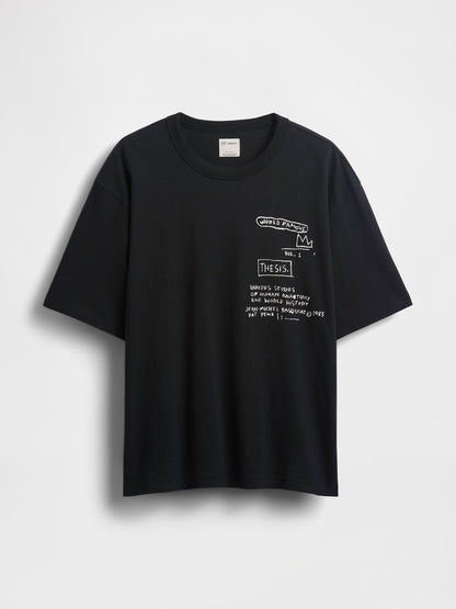 Siyah Jean-michel Basquiat Oversized T-shirt