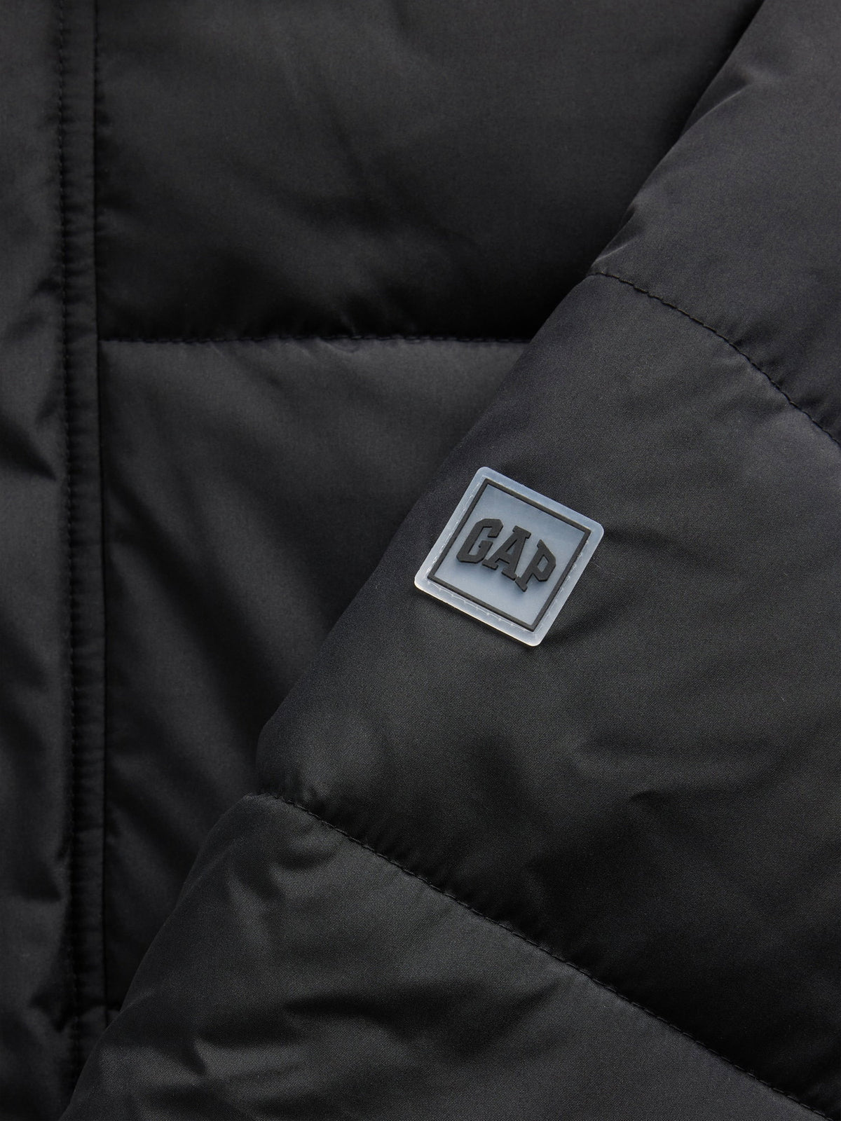 Siyah Relaxed Puffer Şişme Mont