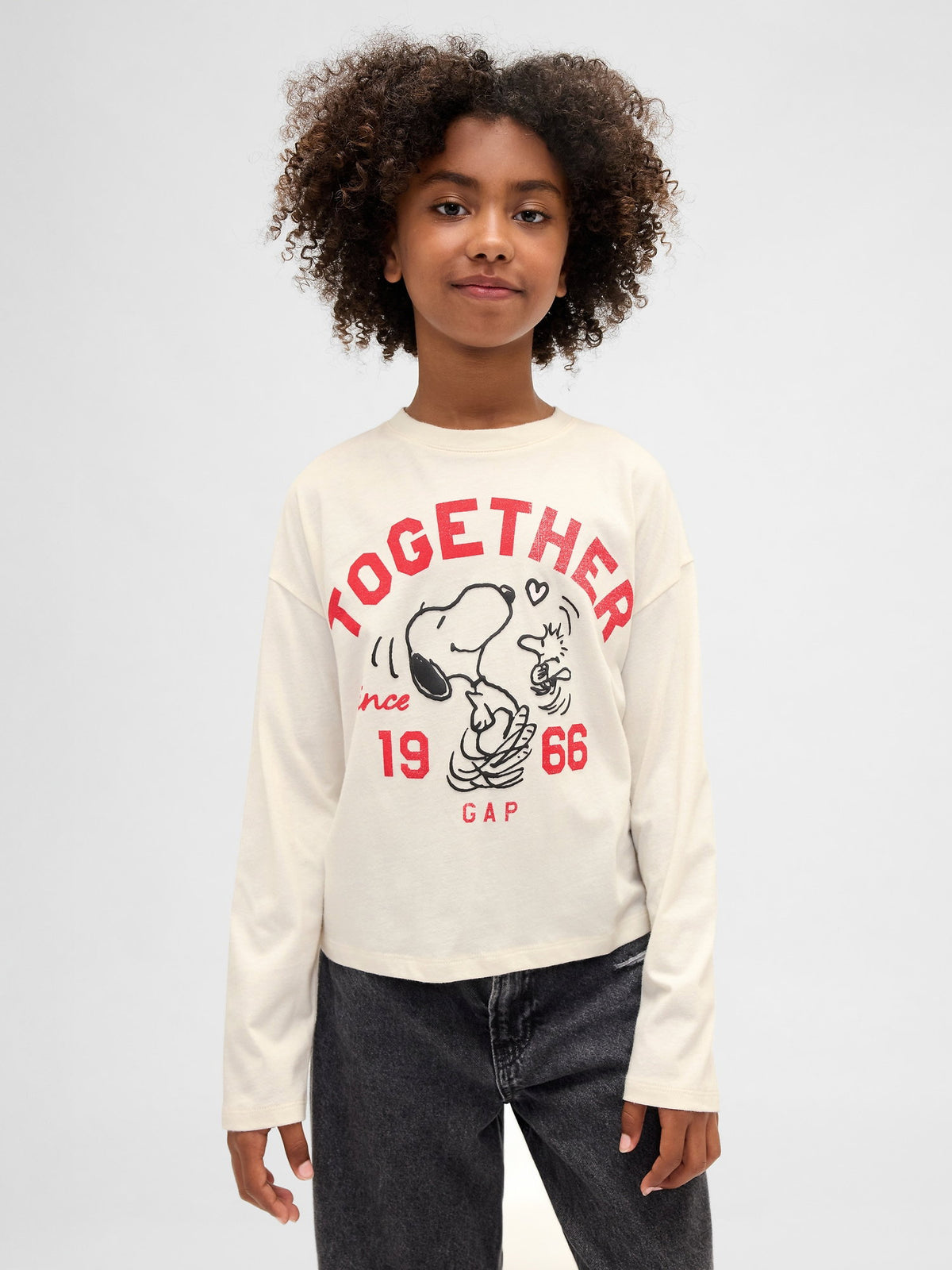 Kırık Beyaz Peanuts Grafik Baskılı T-shirt